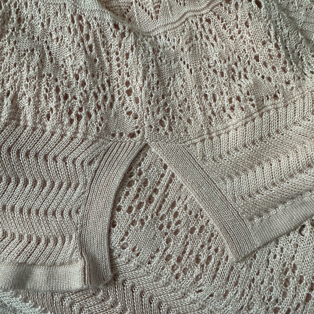 White House Black Market Blush Knit Sweater - Picture 3 of 9